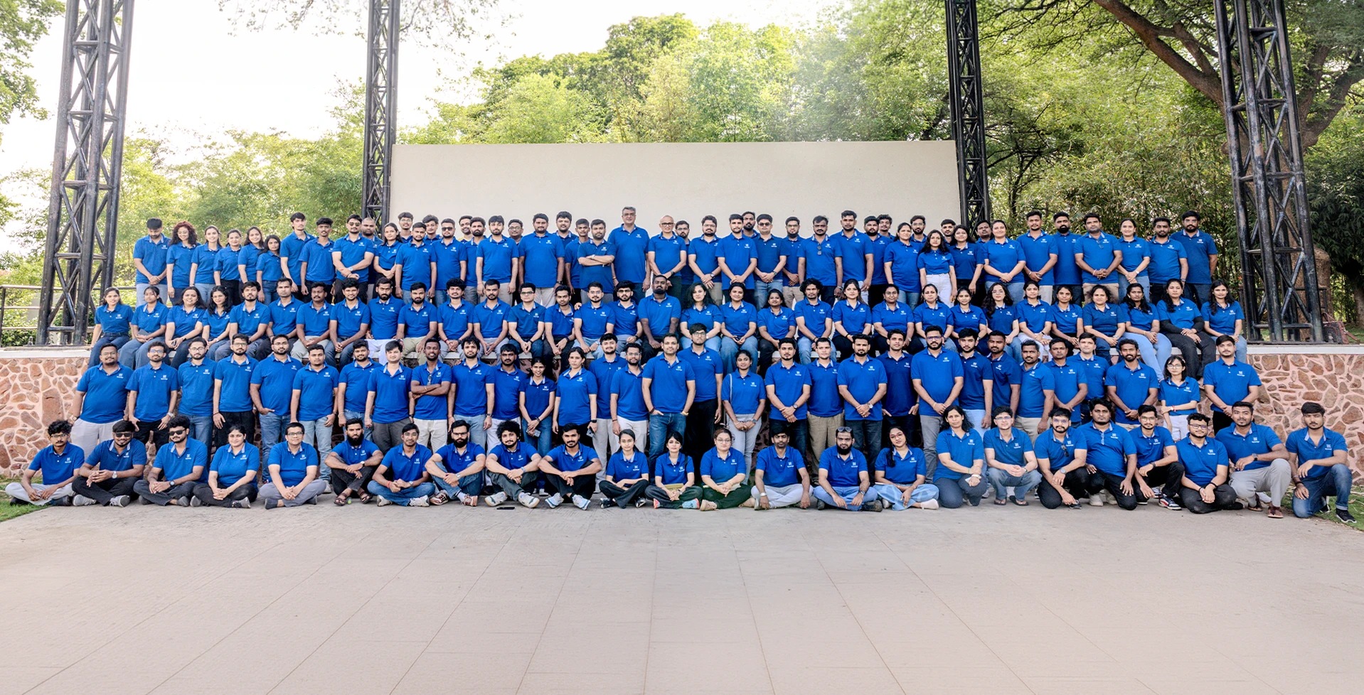 Byteridge team gathered outdoors at its Offline 2026 event