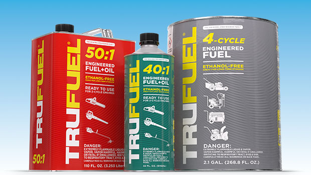 TruFuel cans in the brand’s updated packaging