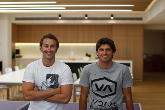 Campaign Monitor co-founders David Greiner, left, and Ben Richardson in an archival photograph