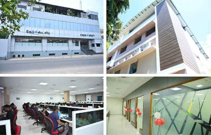 CapeStart offices and delivery floor in India