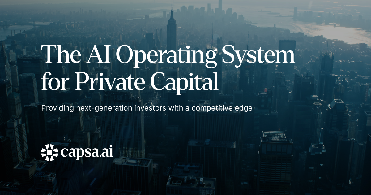 Capsa AI - The AI Operating System for Private Capital