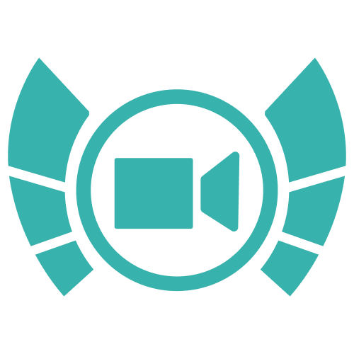 Captain.tv logo - a teal captain's wheel around a video camera