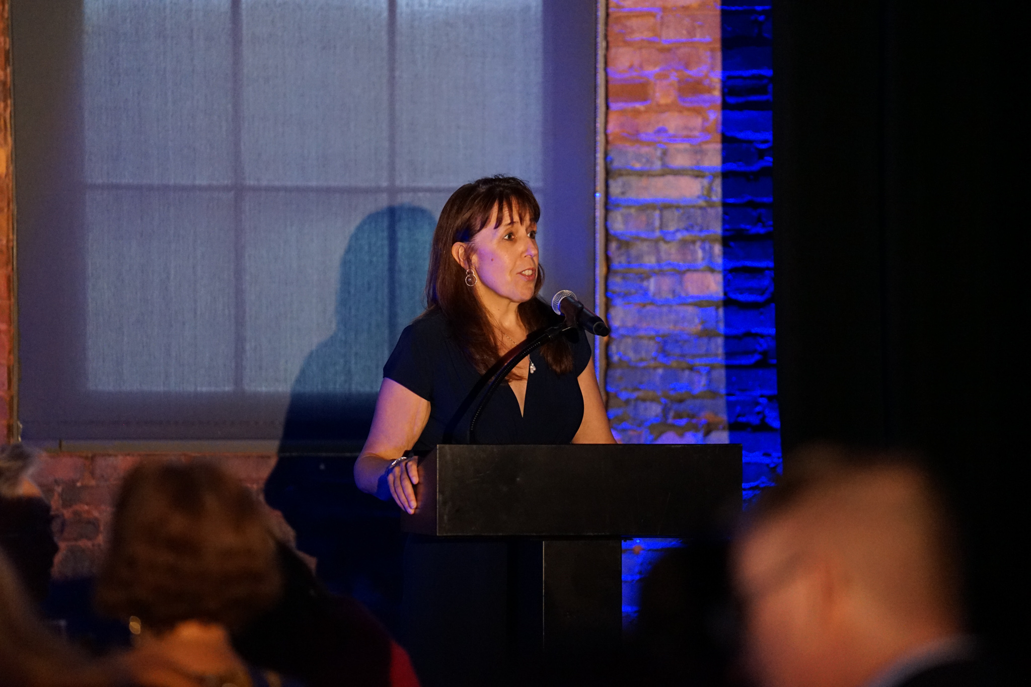 Debbie Preacher speaking at BST Global’s April 2022 anniversary celebration