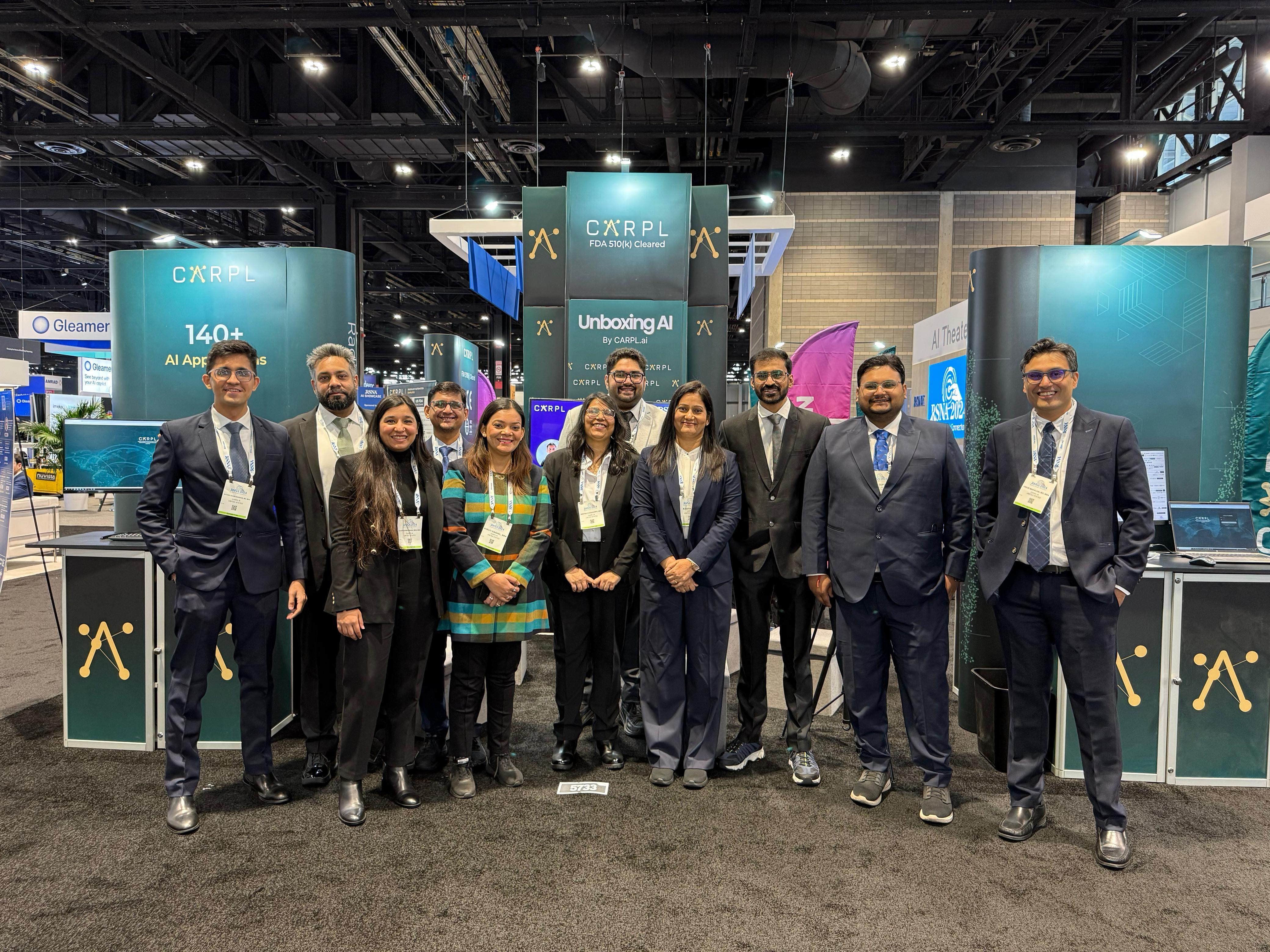 CARPL team at an imaging conference booth