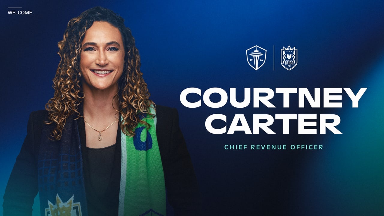 Courtney Carter in the Sounders and Reign announcement of her chief revenue officer appointment