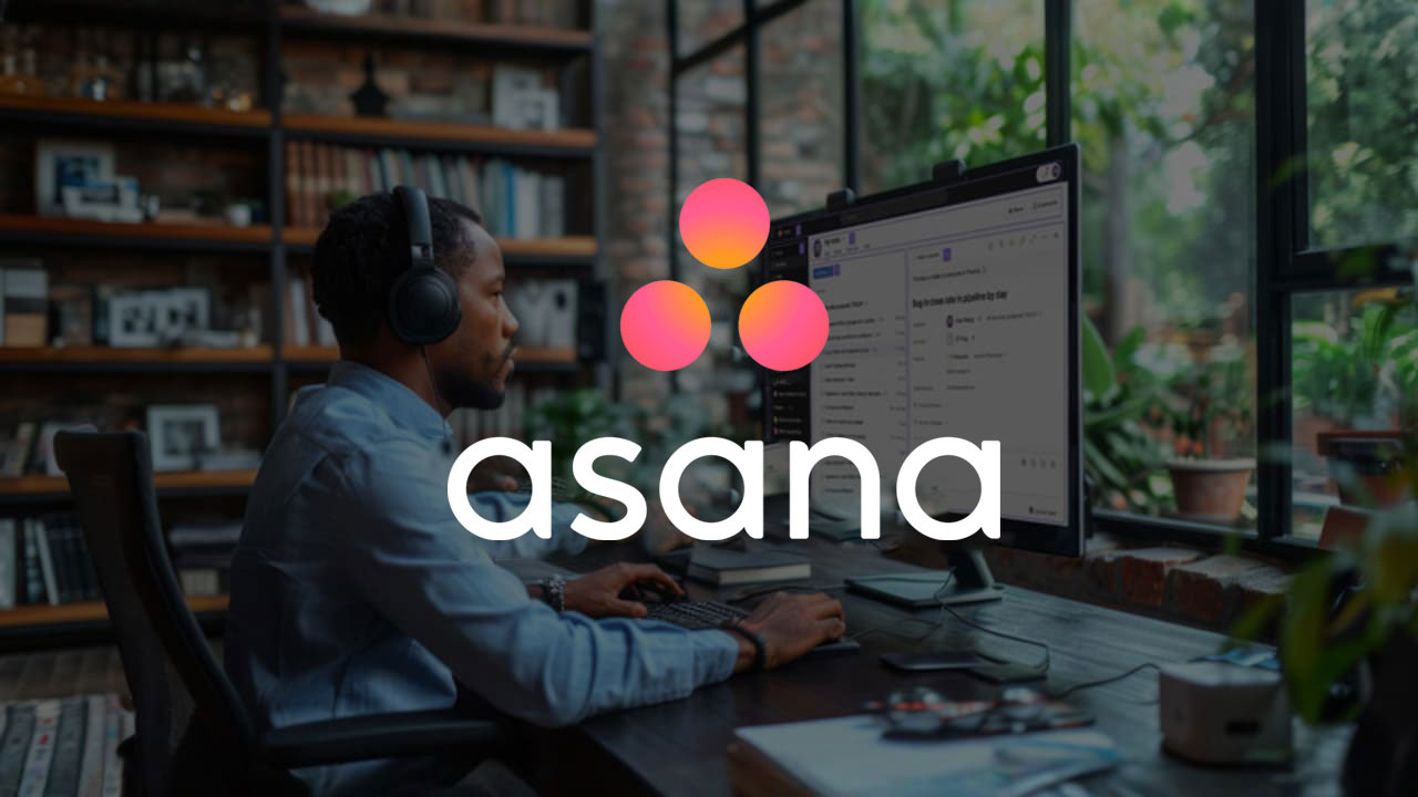 Asana work management software and logo