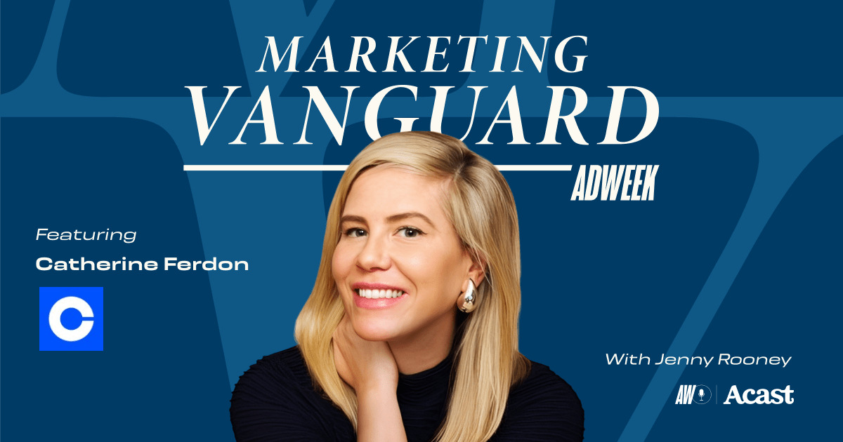 Adweek Marketing Vanguard graphic featuring Catherine Ferdon
