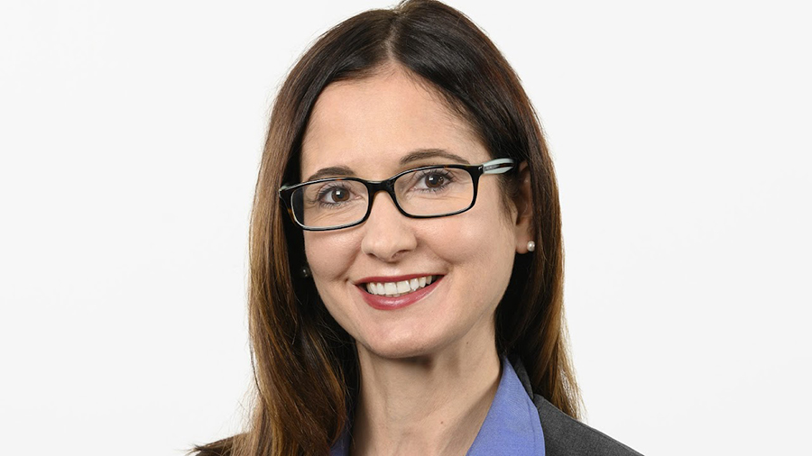 Catherine Pearce in a press portrait supplied by Xavier University