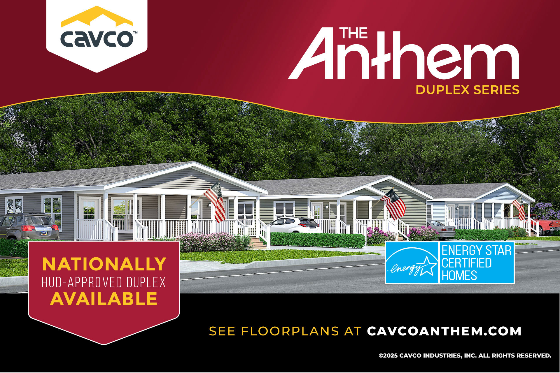 Cavco Anthem duplex from the company’s official press gallery