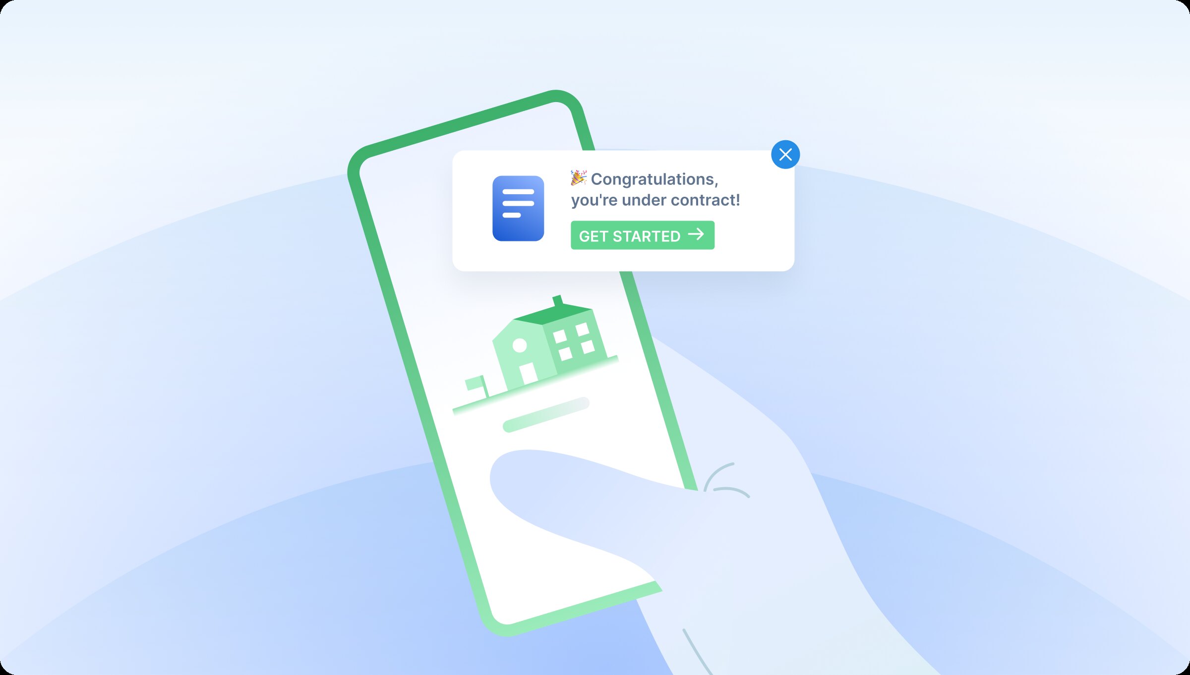 Illustration of CertifID's guided mobile closing experience
