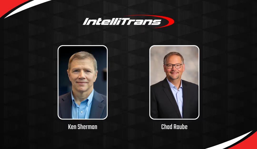 IntelliTrans succession announcement showing outgoing CEO Ken Sherman and incoming CEO Chad Raube