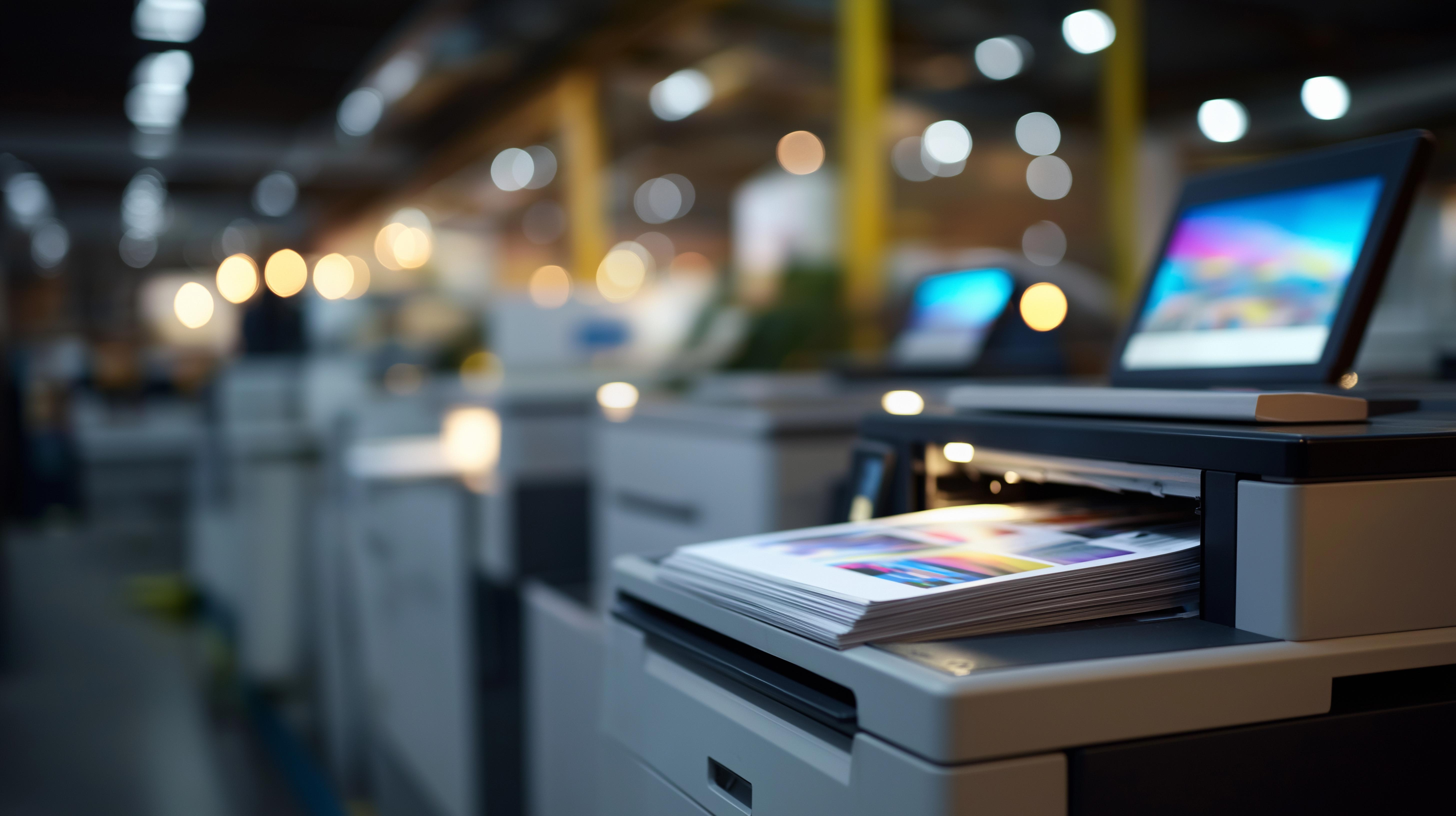Printing equipment and color sheets in artwork published by Chapman Printing