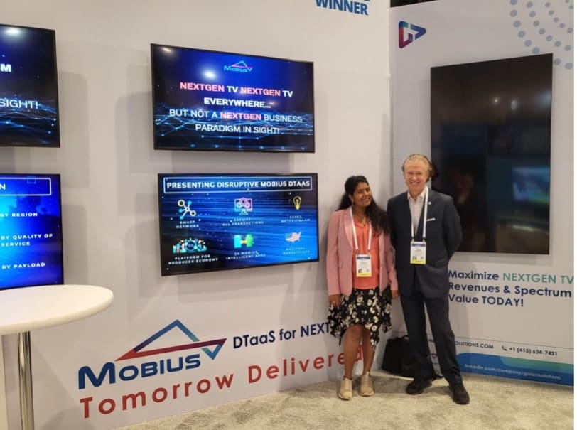 Gaian’s Mobius display at the ATSC CES 2023 exhibit