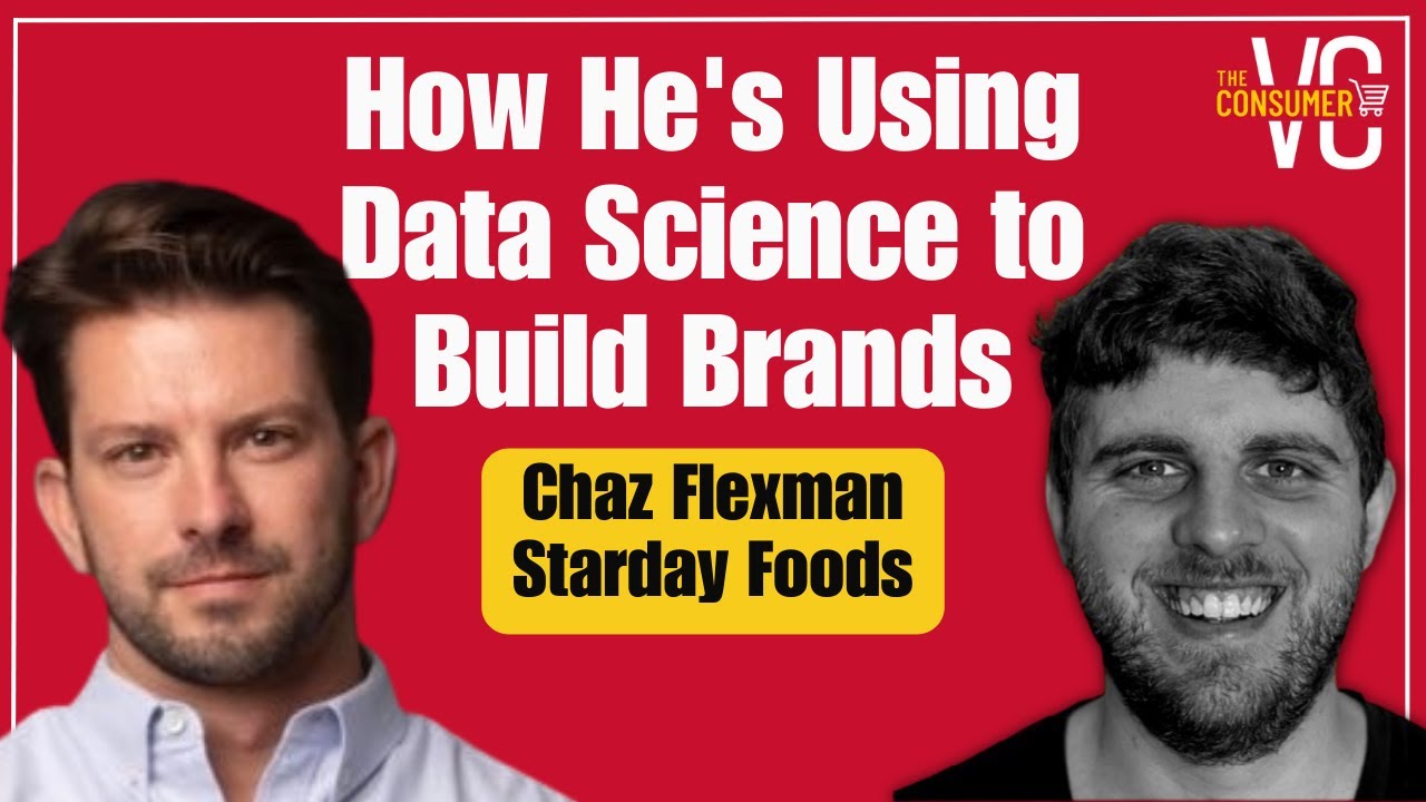 Chaz Flexman and Consumer VC host Mike Gelb in the thumbnail for their data-science conversation