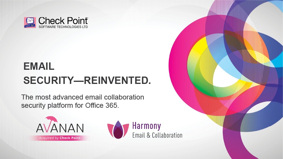 Official Check Point acquisition webinar graphic announcing email security reinvented