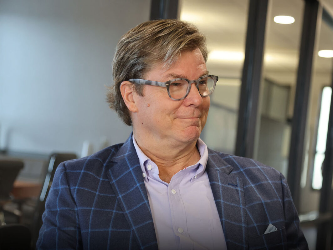 Chernoff Newman CEO David Campbell seated in an office