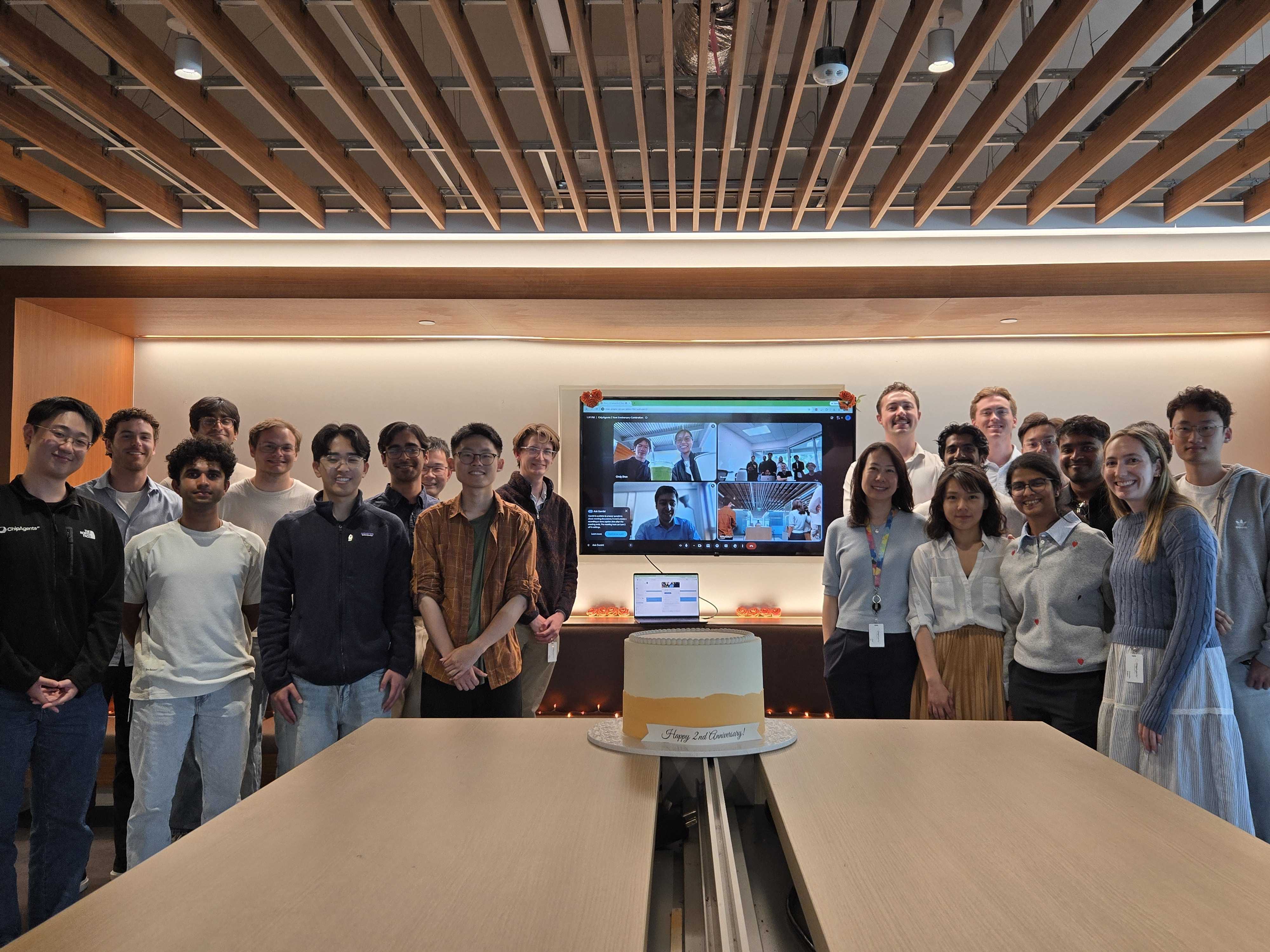 ChipAgents team at its two-year anniversary celebration