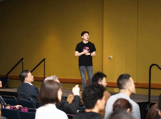 Speaker and restaurant industry audience at Chowbus’s May 2026 product launch