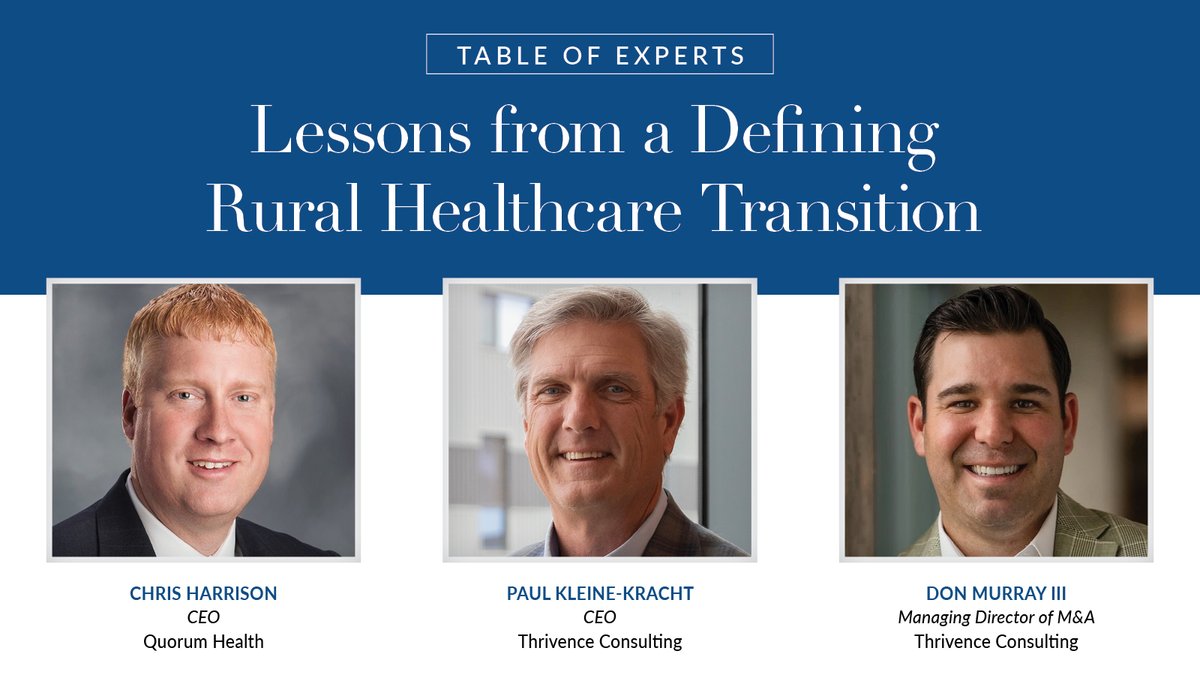 Press graphic identifying Chris Harrison, Paul Kleine-Kracht and Don Murray III as participants in a business roundtable