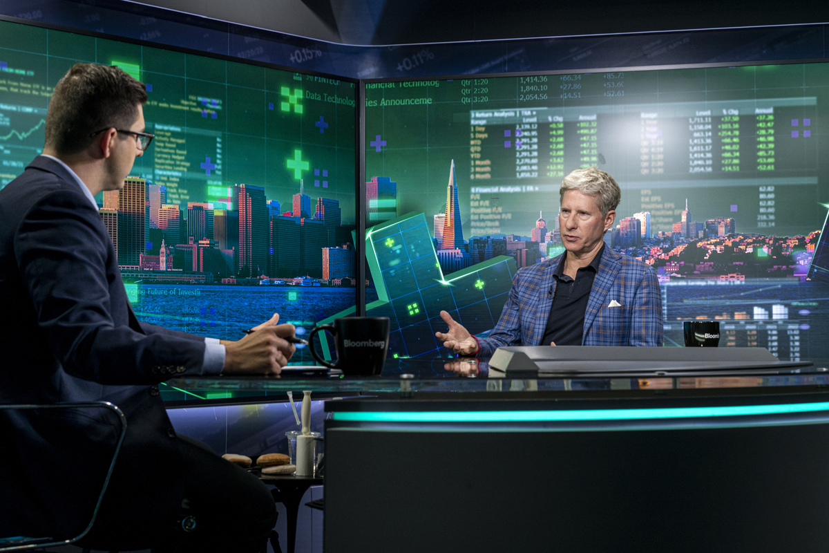 Chris Larsen speaking during an interview