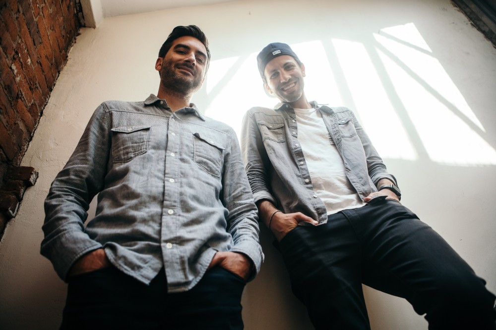Chris Stang and Andrew Steinthal photographed together for The Hundreds