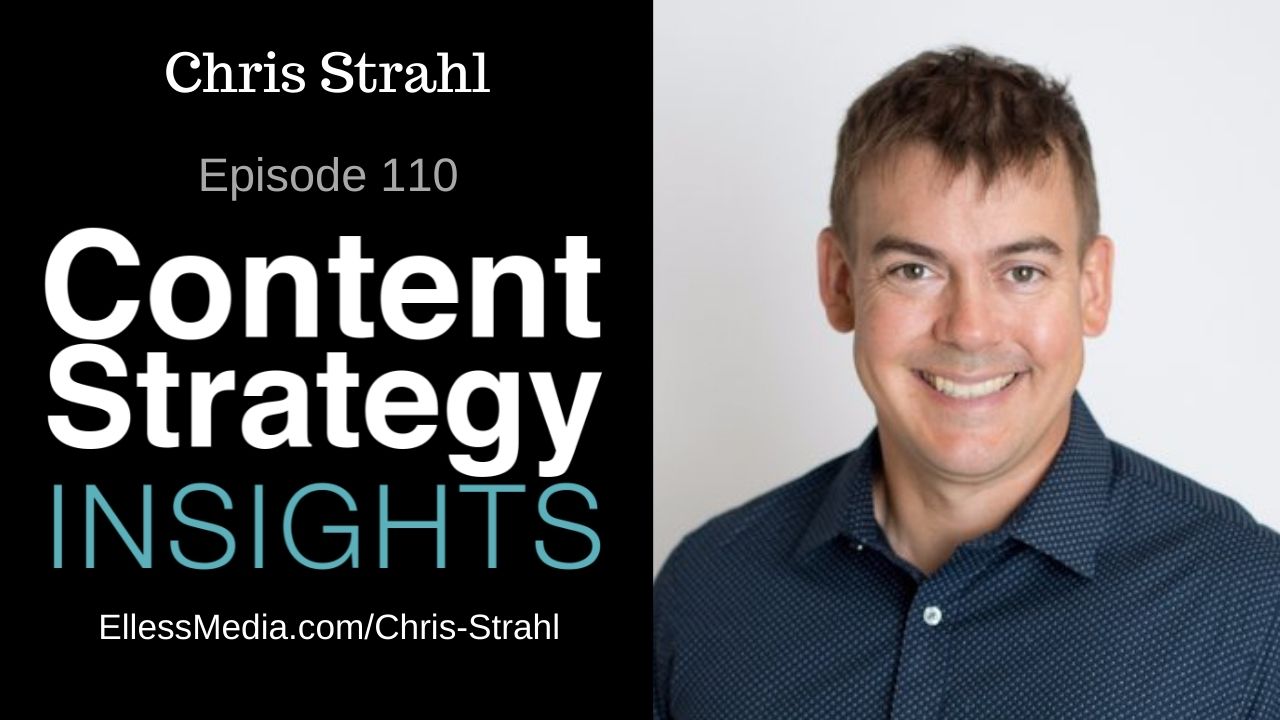 Editorial artwork for Chris Strahl's Content Strategy Insights interview