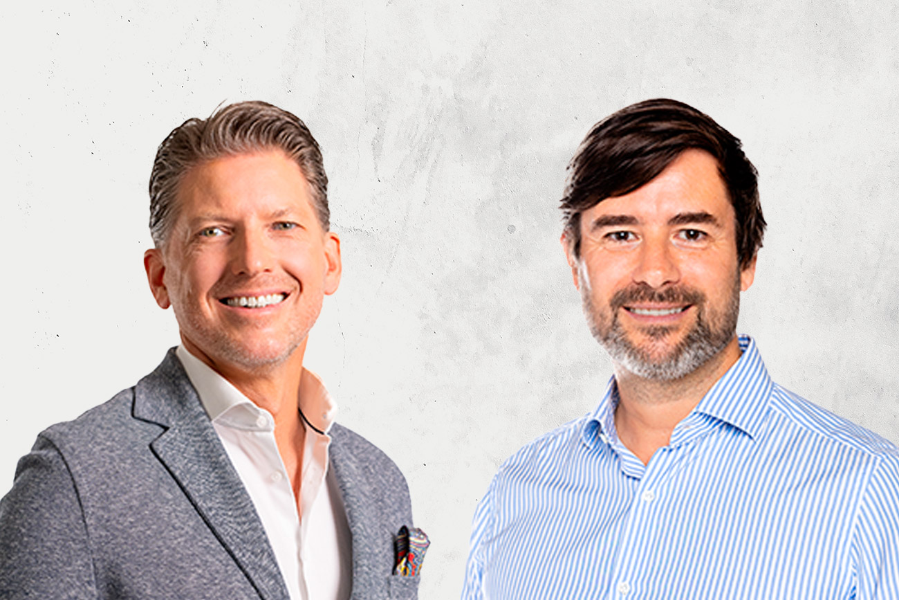 Daniel Gärtner on the left and Christian Malek on the right in their joint interview photograph