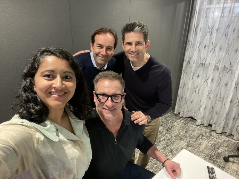Christian Rockwell standing with Blue Mountain colleagues during a 2025 team gathering