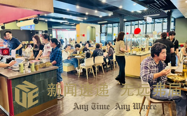 Diners and staff inside Big Way Hot Pot's busy Rowland Heights restaurant