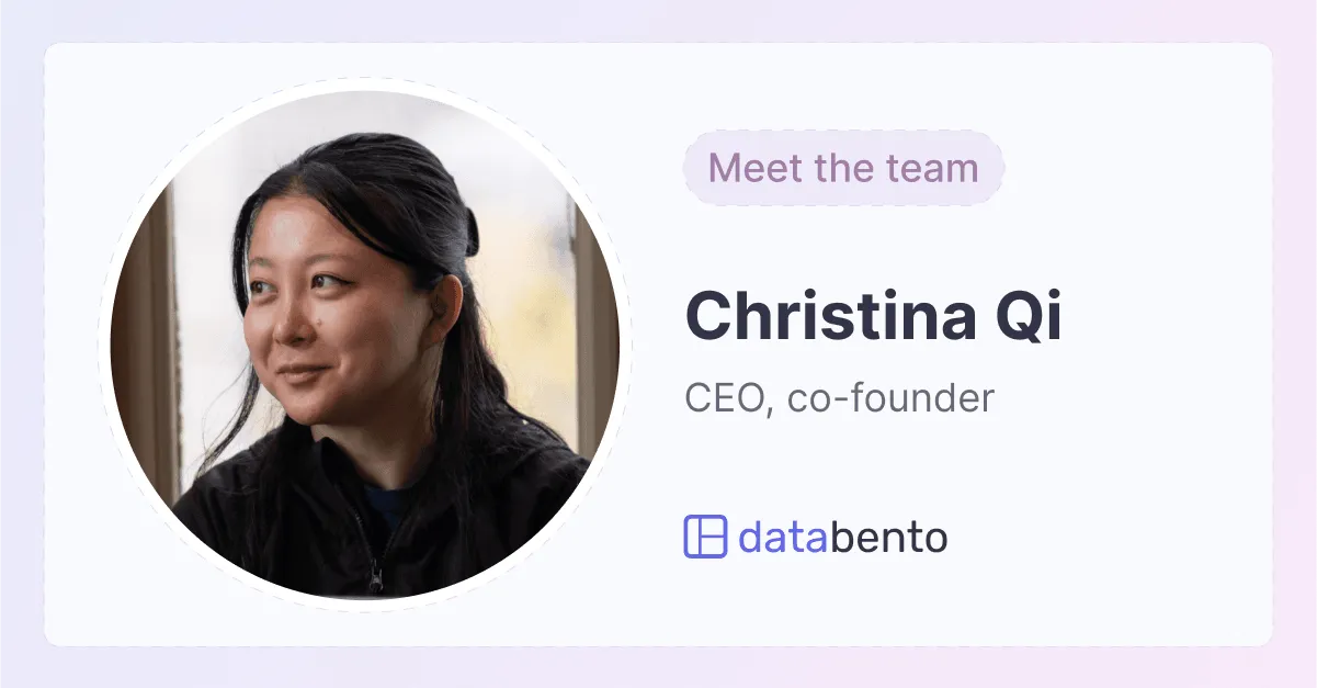 Christina Qi, CEO of Databento