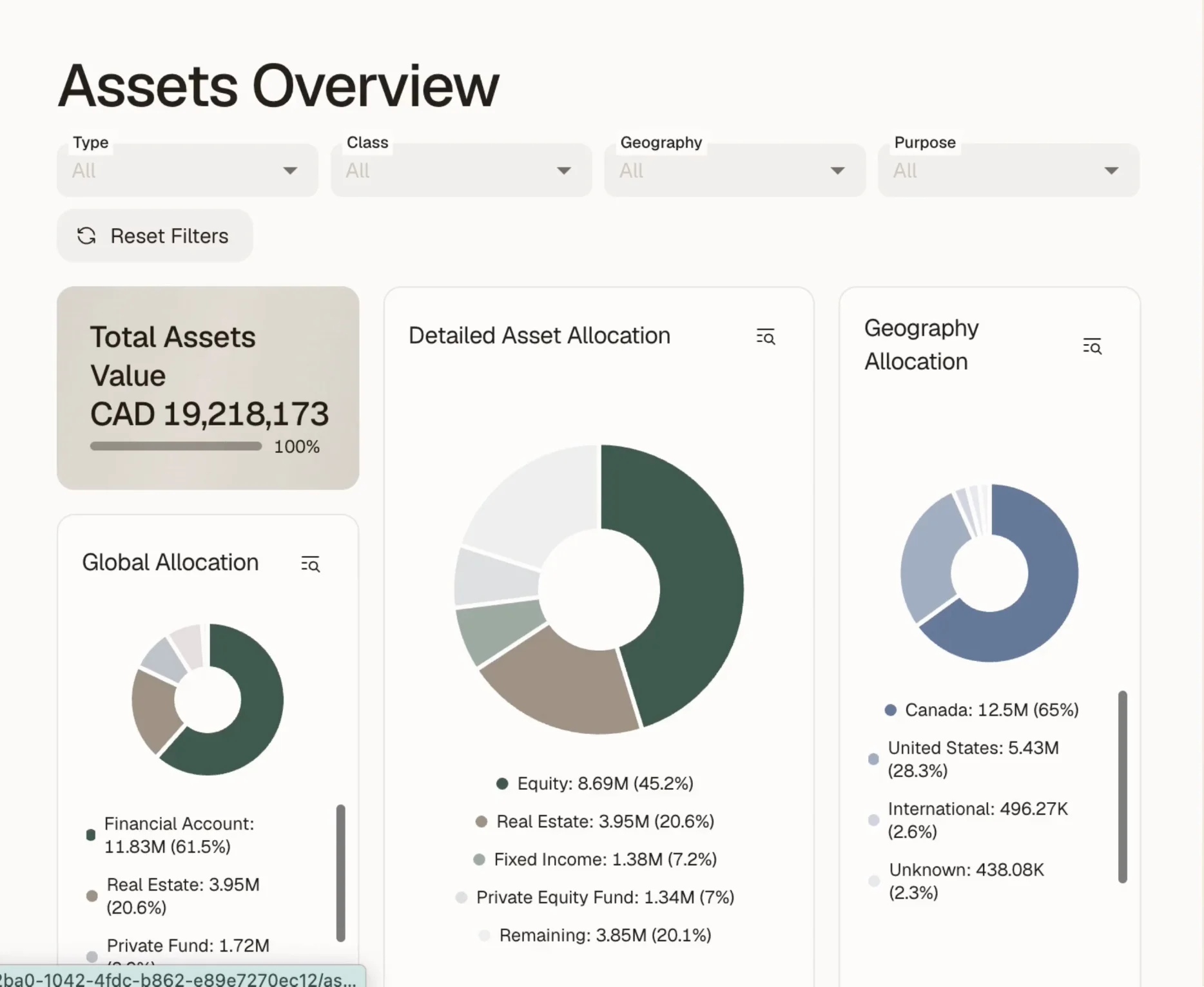 Sofistic.AI product preview showing its wealth advisory software interface