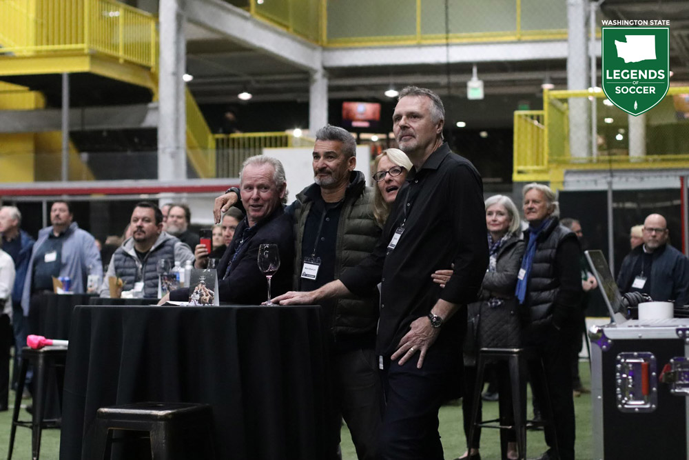 Starfire co-founders Steve Beck, Mark Bickham and Chris Slatt together at the campus’s twentieth-anniversary celebration