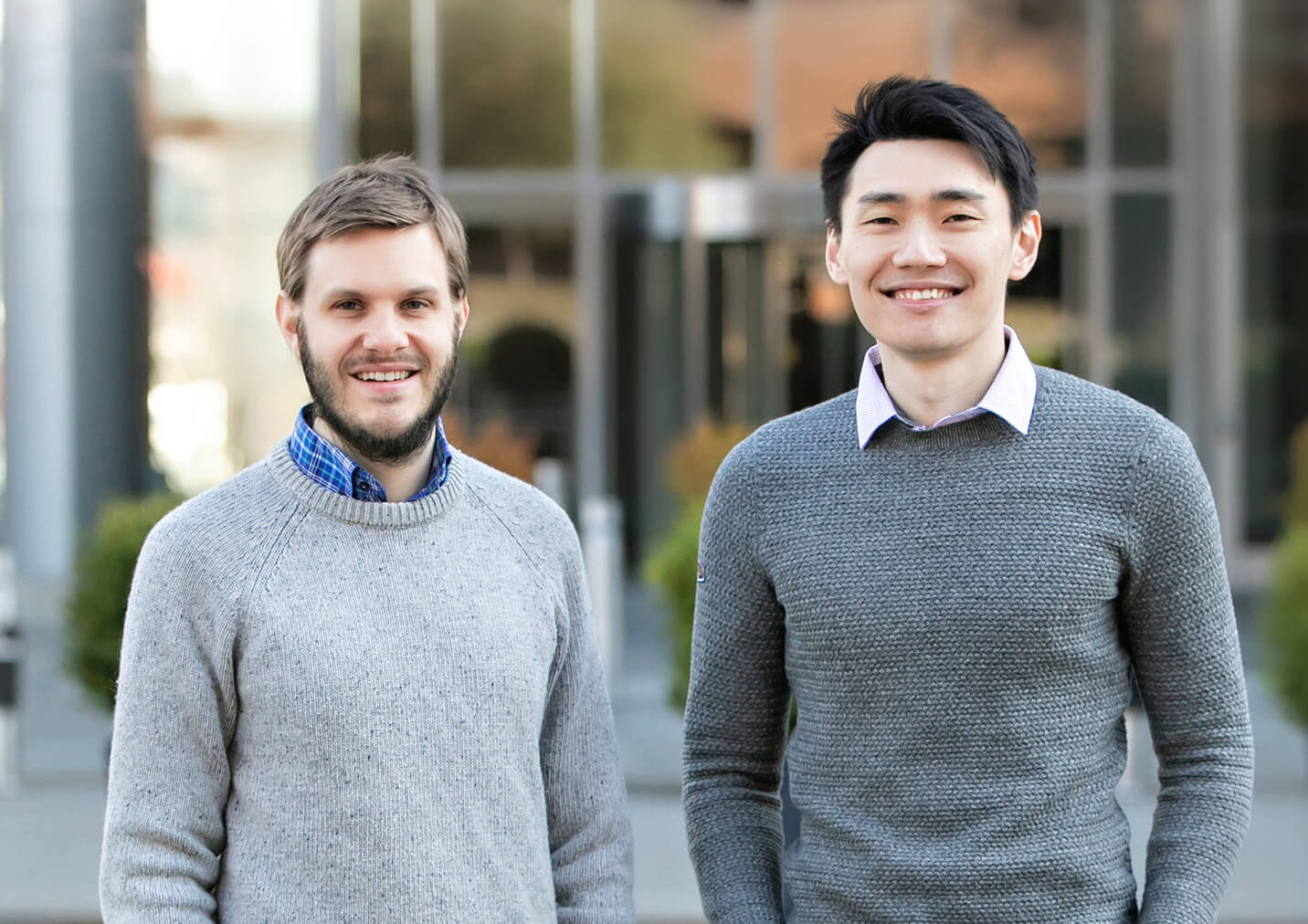 Chronosphere co-founders Rob Skillington, left, and Martin Mao, right
