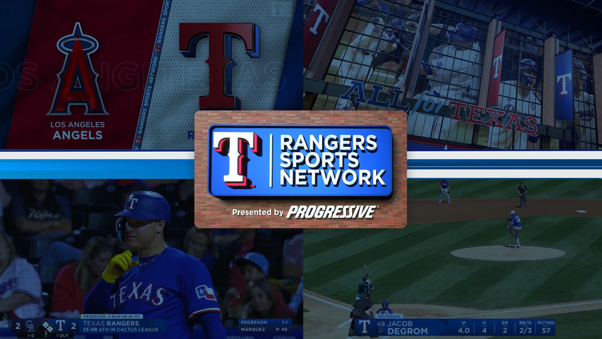 Texas Rangers Sports Network broadcast graphics package