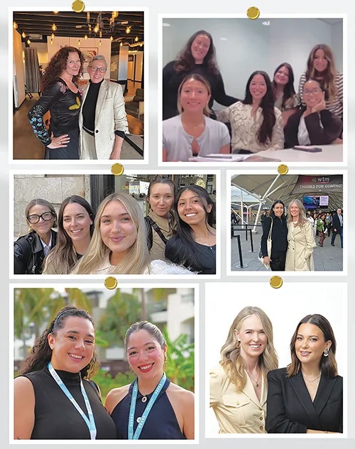 Collage of CIIC PR team members at meetings and industry events