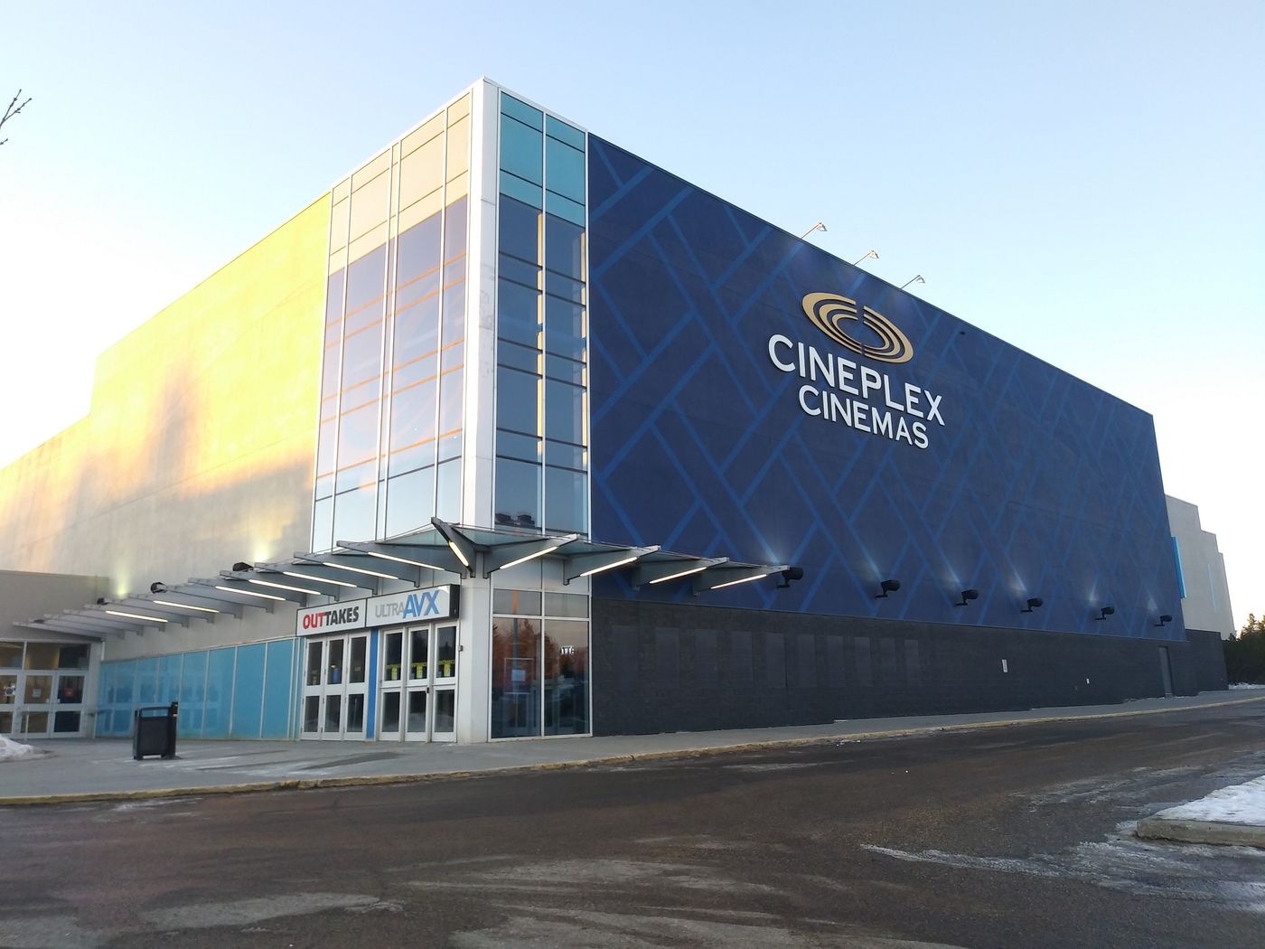 The exterior of Cineplex Cinemas Sherwood Park in Alberta