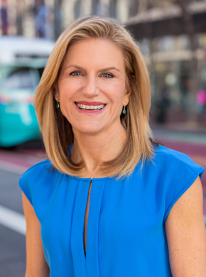 Portrait of Civic Edge president Lisbet Sunshine
