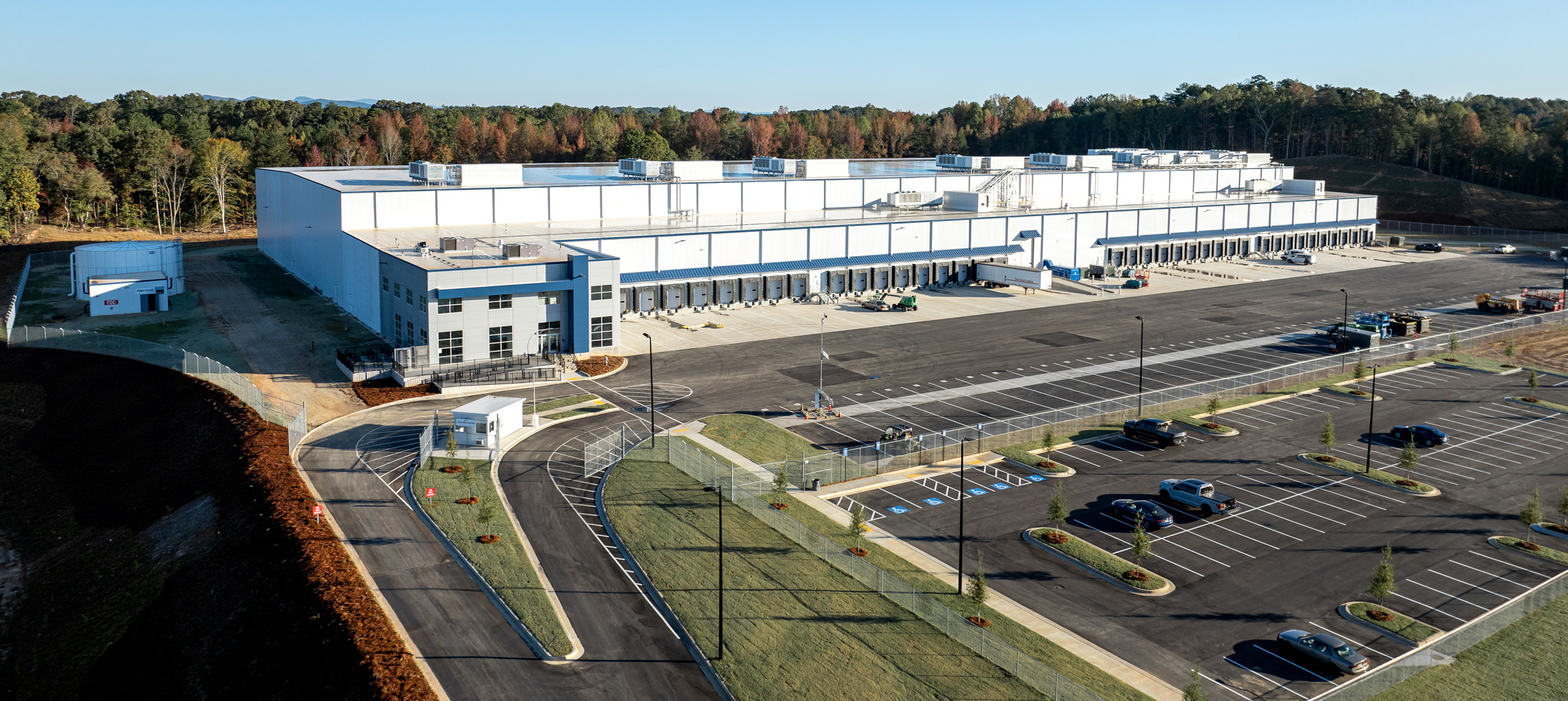Exterior of CJ Logistics America’s Gainesville cold-storage facility