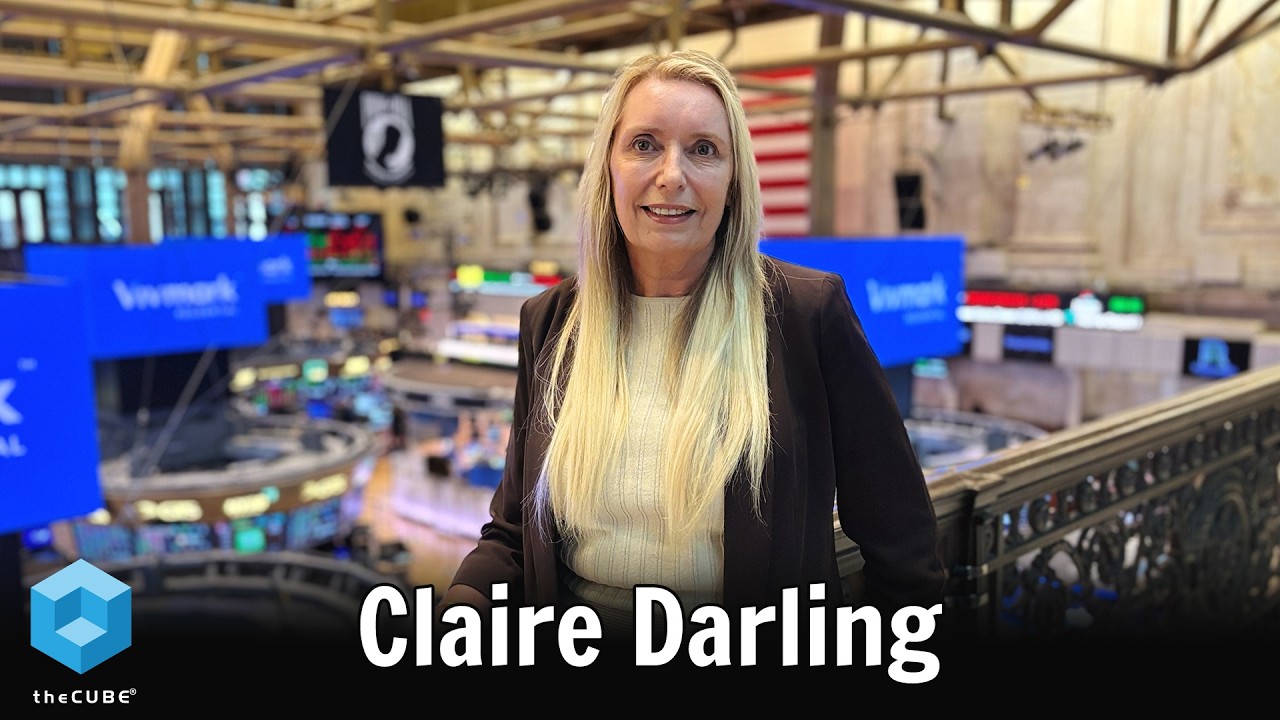 Claire Darling at the New York Stock Exchange during a theCUBE and NYSE Wired interview