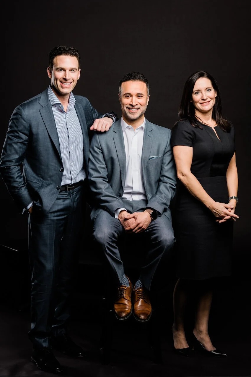 Claudio Rojas with Anthony Lacavera and Amanda Lang at the Canadian Dream Summit