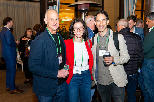 Attendees talking at Cleantech Forum North America