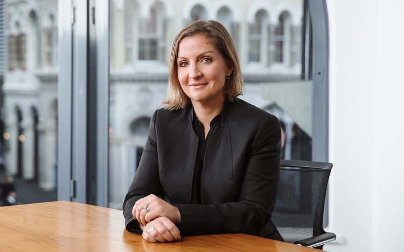 ClearCourse chief executive Christina Hamilton seated at a desk