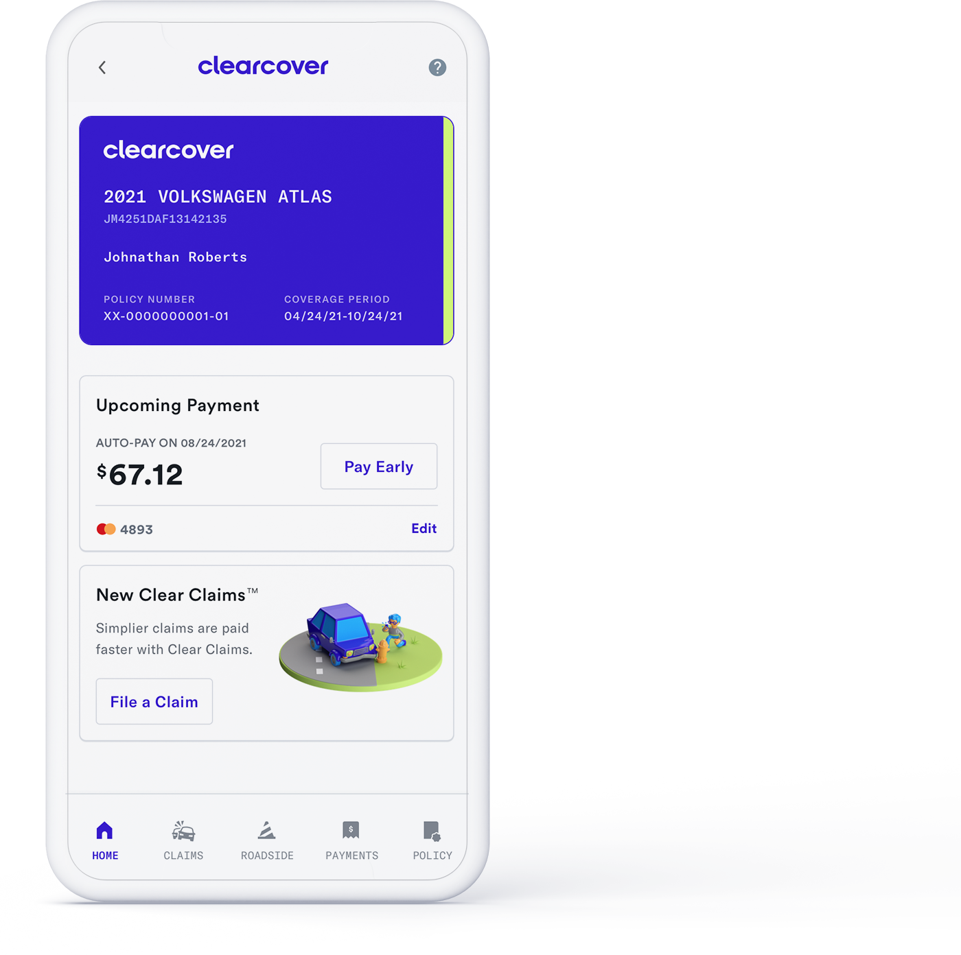Official Clearcover app home-screen product image
