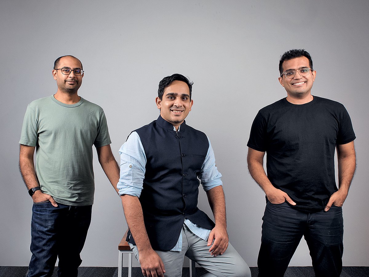 ClearTax co-founders Archit Gupta, Srivatsan Chari and Ankit Solanki
