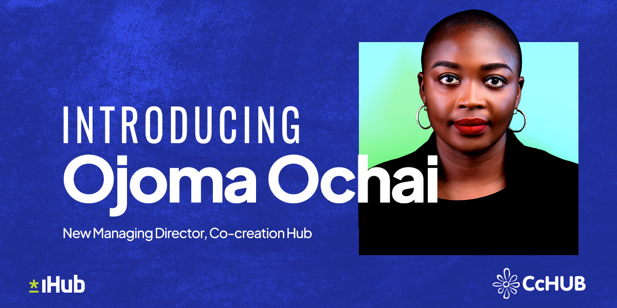 CcHUB managing director Ojoma Ochai in the company’s appointment image