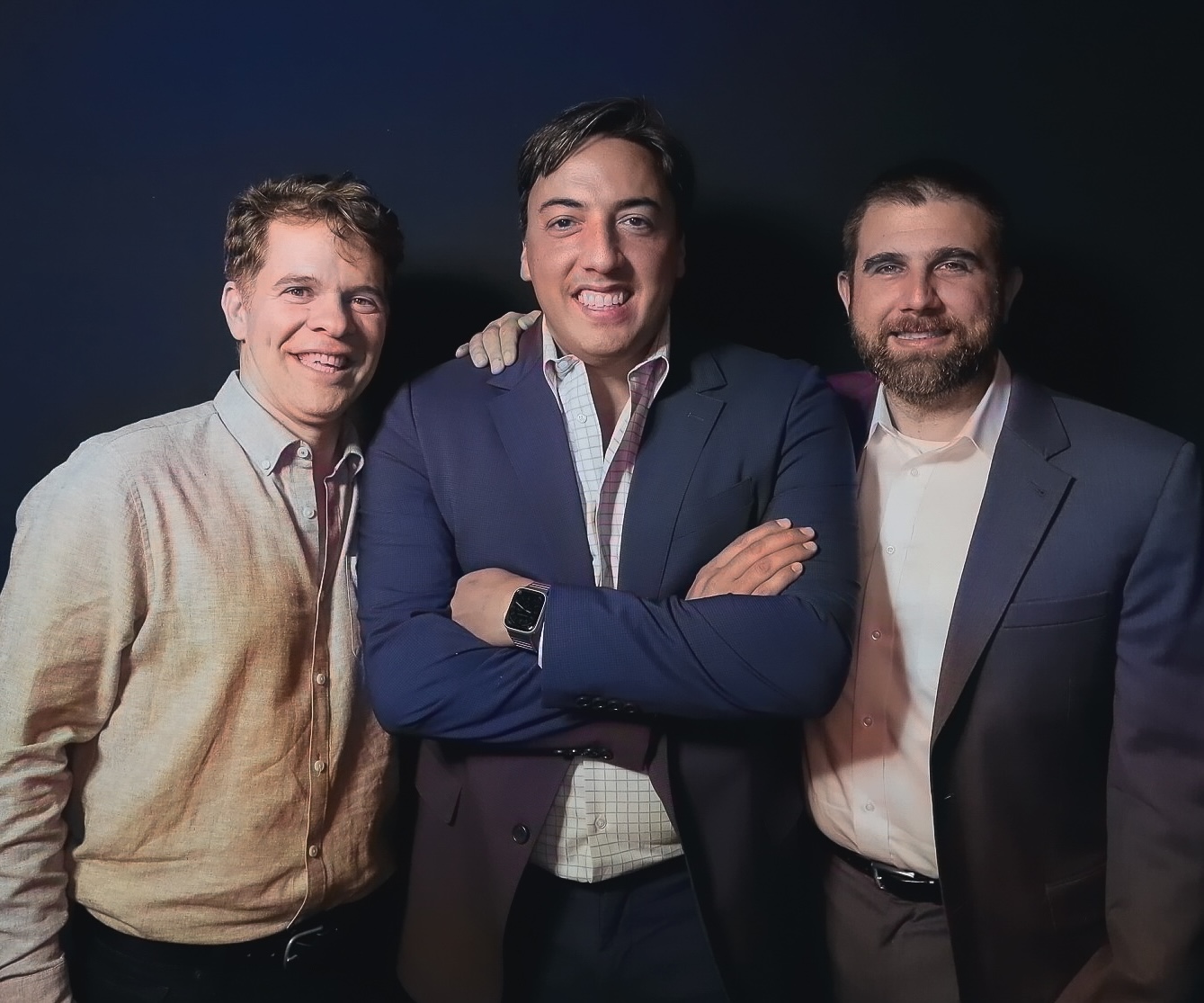 Cognitiv co-founders Aaron Andalman, Jeremy Fain and Marc Hudacsko standing together