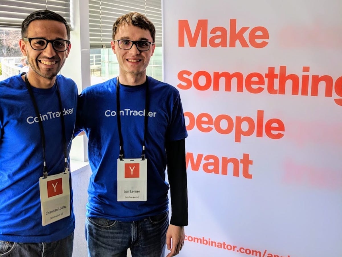 CoinTracker founders Chandan Lodha and Jon Lerner at Y Combinator