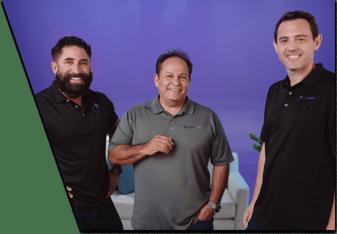 Connie Health co-founders standing together in the company’s official photograph
