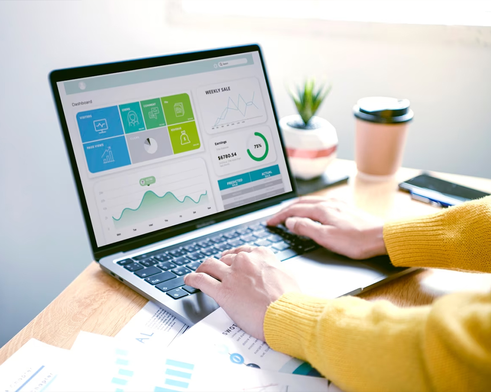 Illustrative CRM dashboard image from the Conquerors portfolio