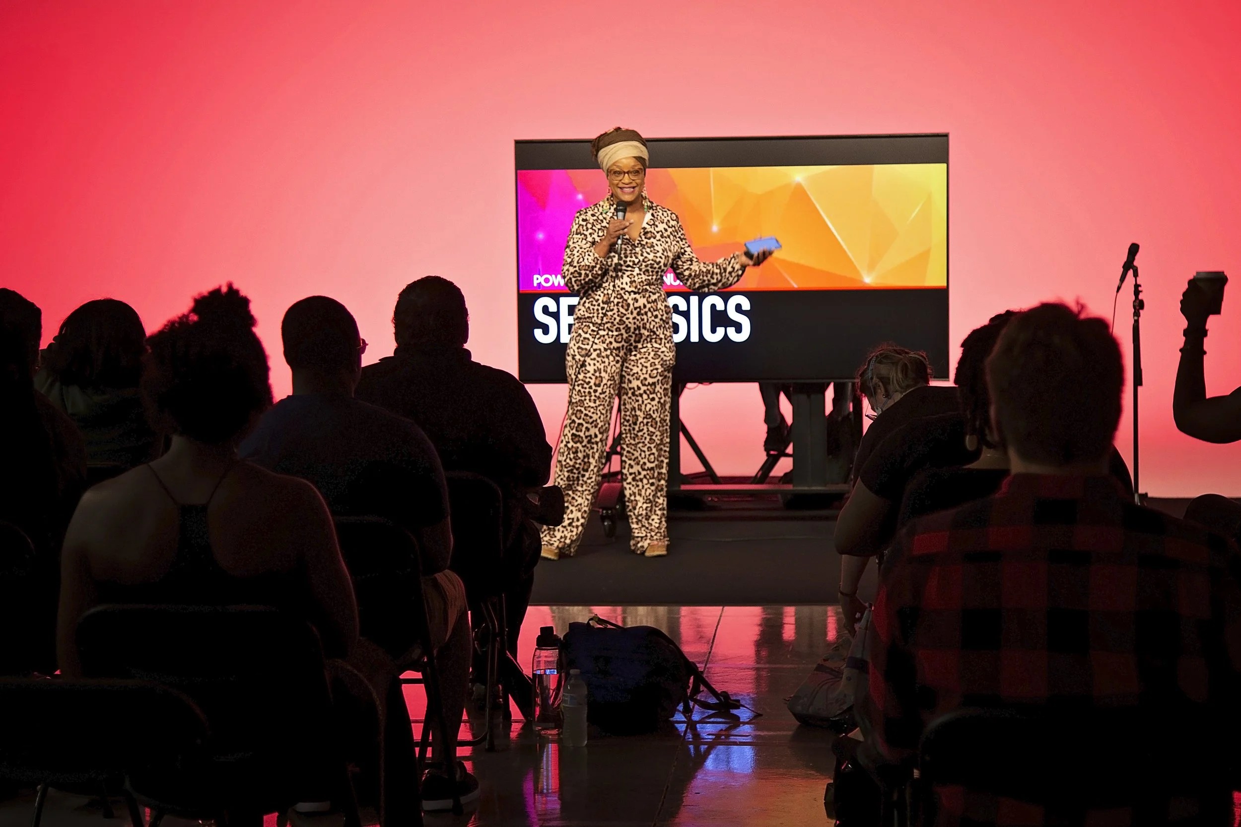 A speaker addresses attendees at a Continuity Set Basics workshop